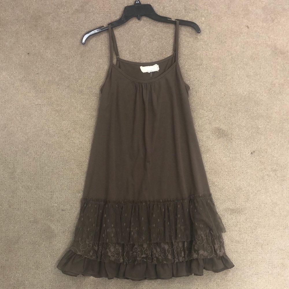 Ruffled slip dress